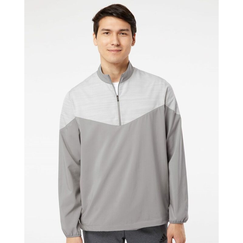 Heather Chevron Quarter-Zip Windshirt Thumbnail