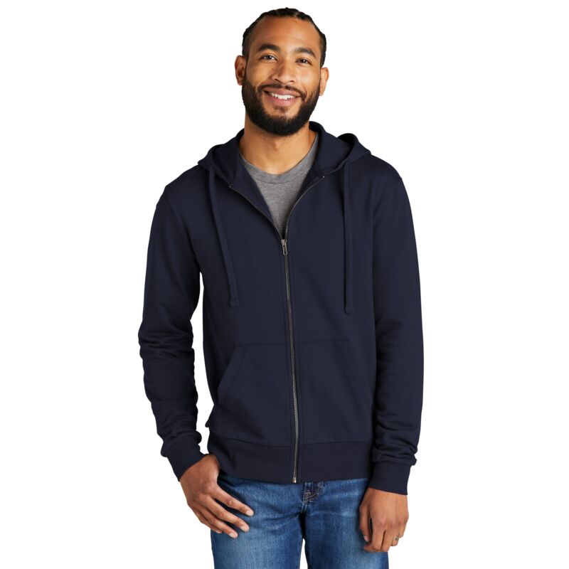 Unisex Organic French Terry Full Zip Hoodie Thumbnail
