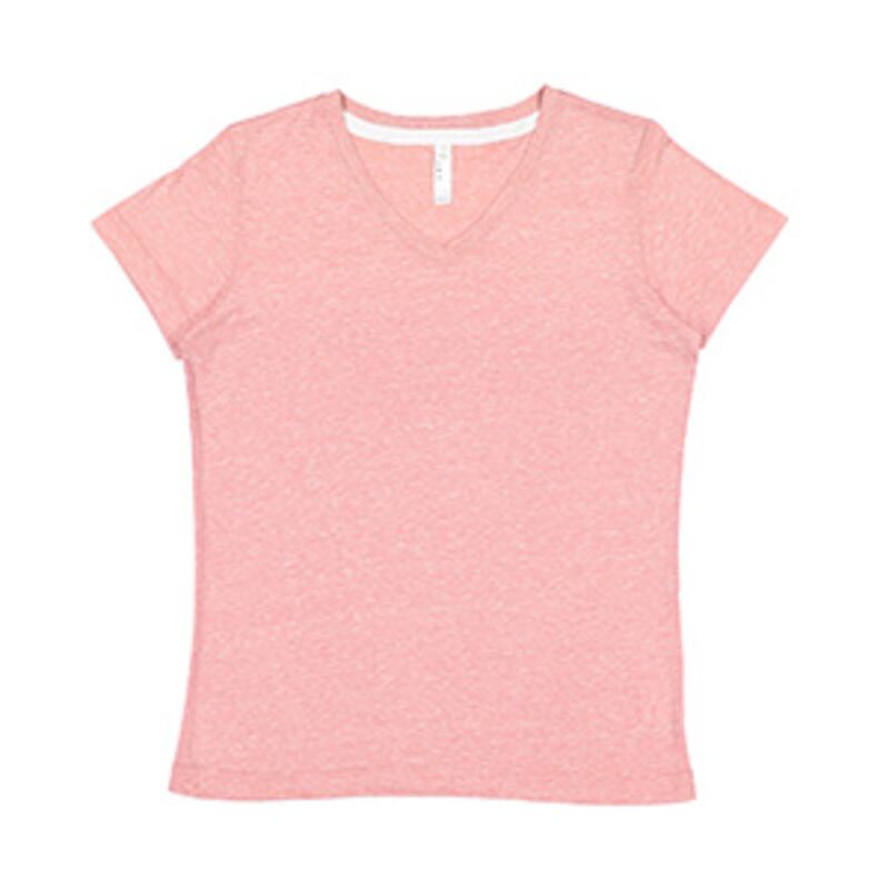 Ladies' V-Neck Harborside Melange Jersey T-Shirt Thumbnail