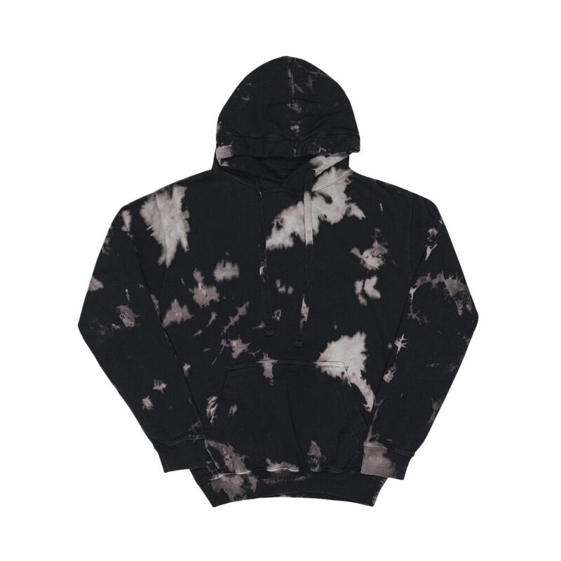 Premium Fleece Bleach Wash Hooded Sweatshirt Thumbnail