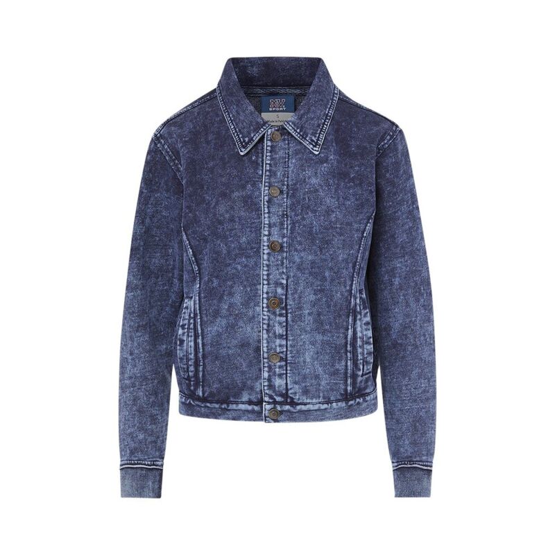 Women's Mila Acid Wash Denim Terry Jacket Thumbnail
