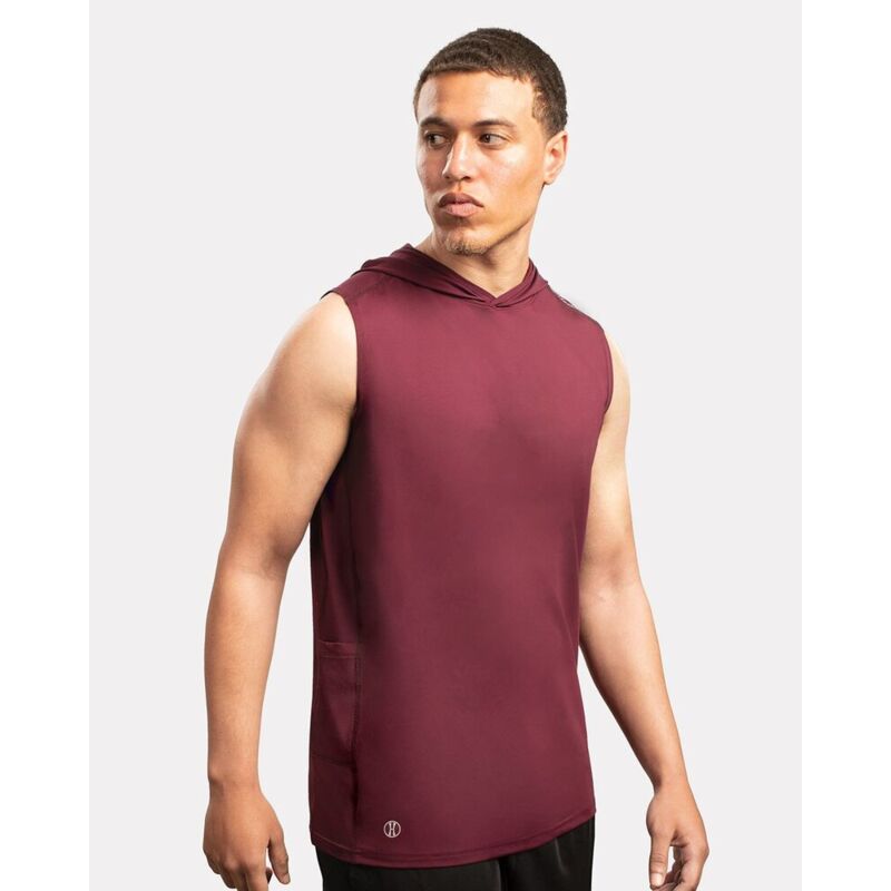 Unisex CoolCore® Sleeveless Hooded T-Shirt Thumbnail