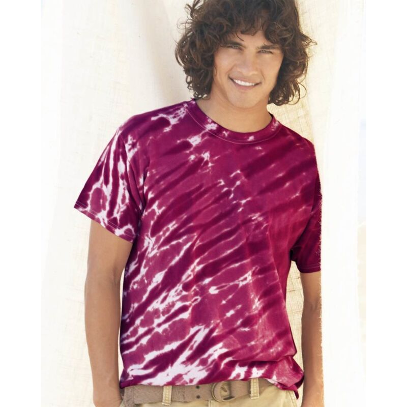 Tiger Stripe Tie-Dyed T-Shirt Thumbnail