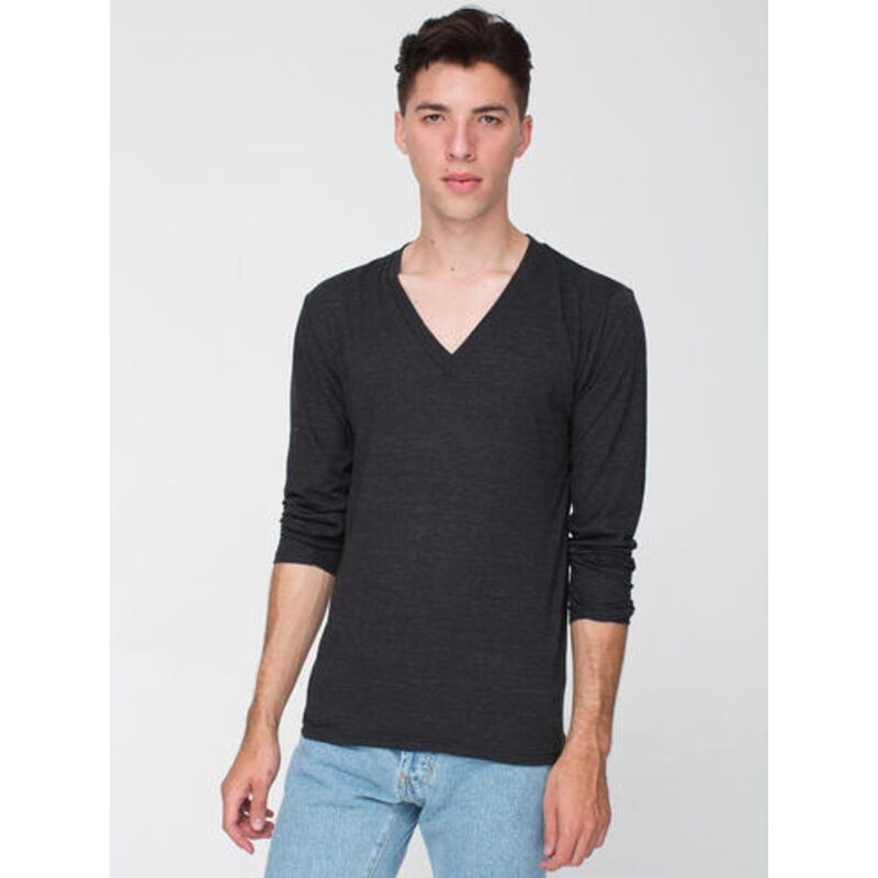 TR476 Tri-Blend L/S V-Neck T-Shirt Thumbnail