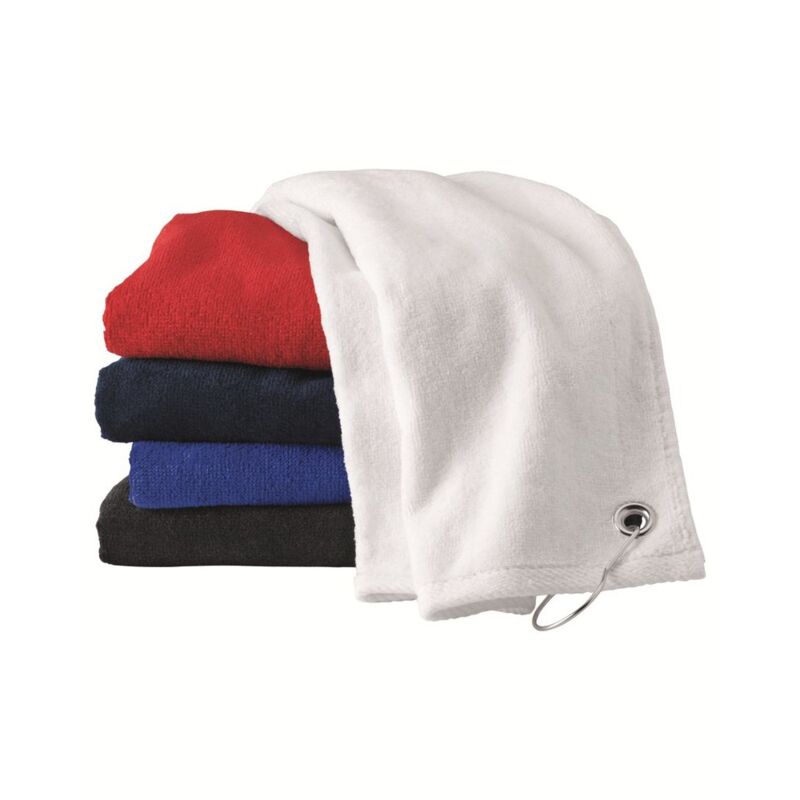 Velour Hemmed Towel with Grommet & Hook Thumbnail