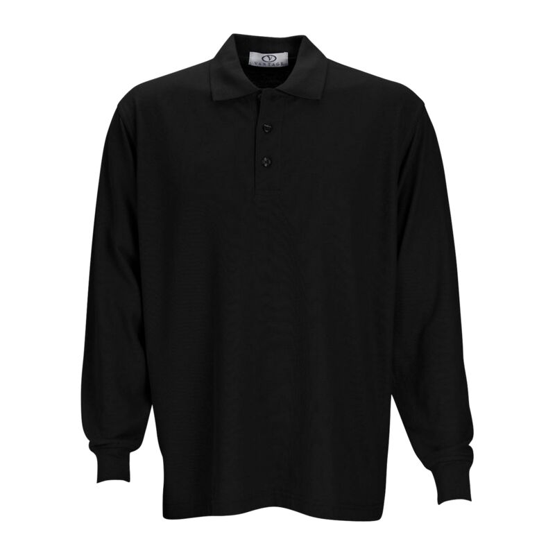 Long Sleeve Soft-Blend Pique Polo Thumbnail