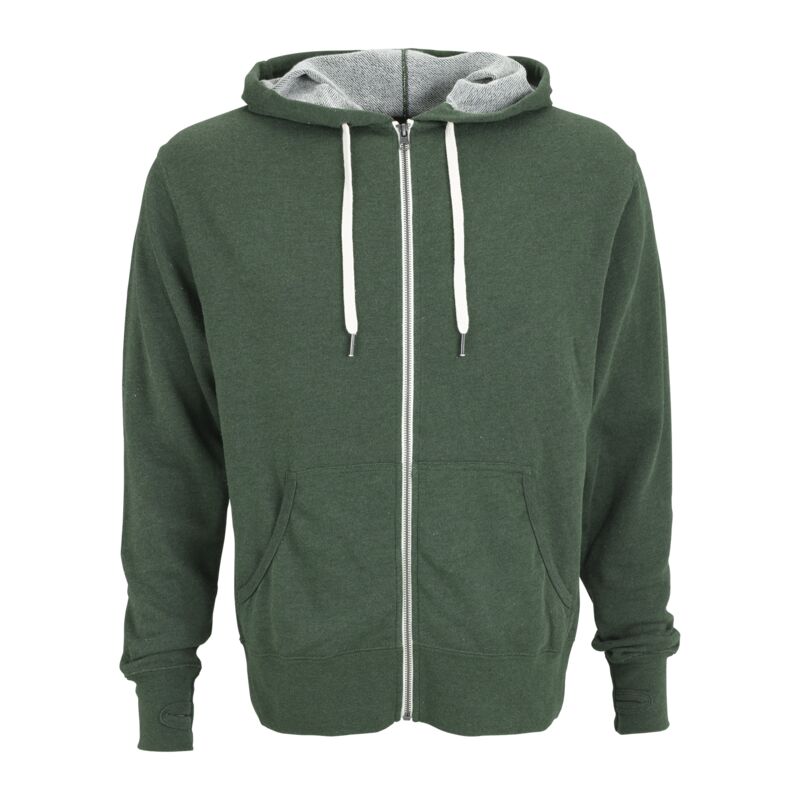 Unisex Heather French Terry Full-Zip Hoodie Thumbnail