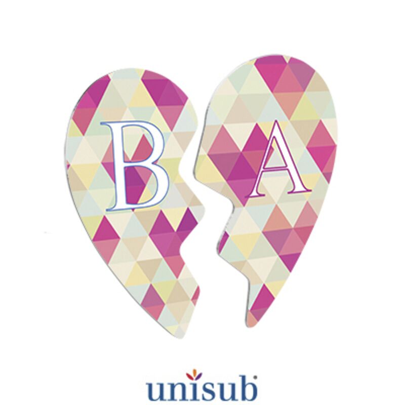 Two Piece Heart Shaped Photo Magnet Set Thumbnail