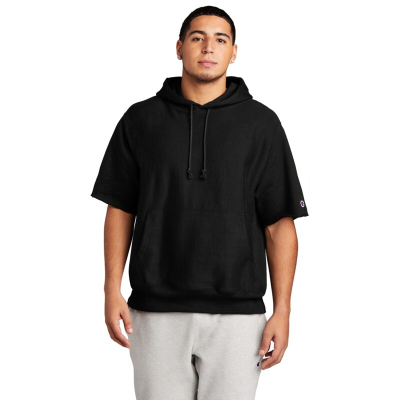 Reverse Weave ® Short Sleeve Hooded Sweatshirt Thumbnail