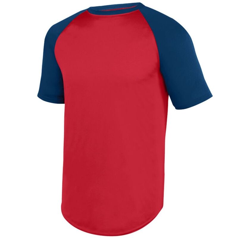 Youth Wicking Short Sleeve Baseball Jersey Thumbnail