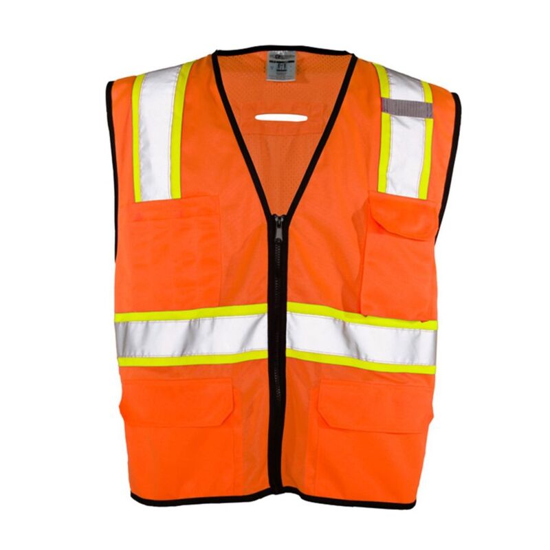 Unisex 6 Pocket Contrast Class 2 Vest Thumbnail