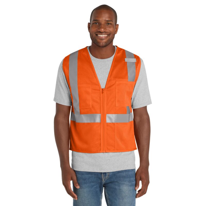 Ansi 107 Class 2 Mesh Zippered Vest Thumbnail
