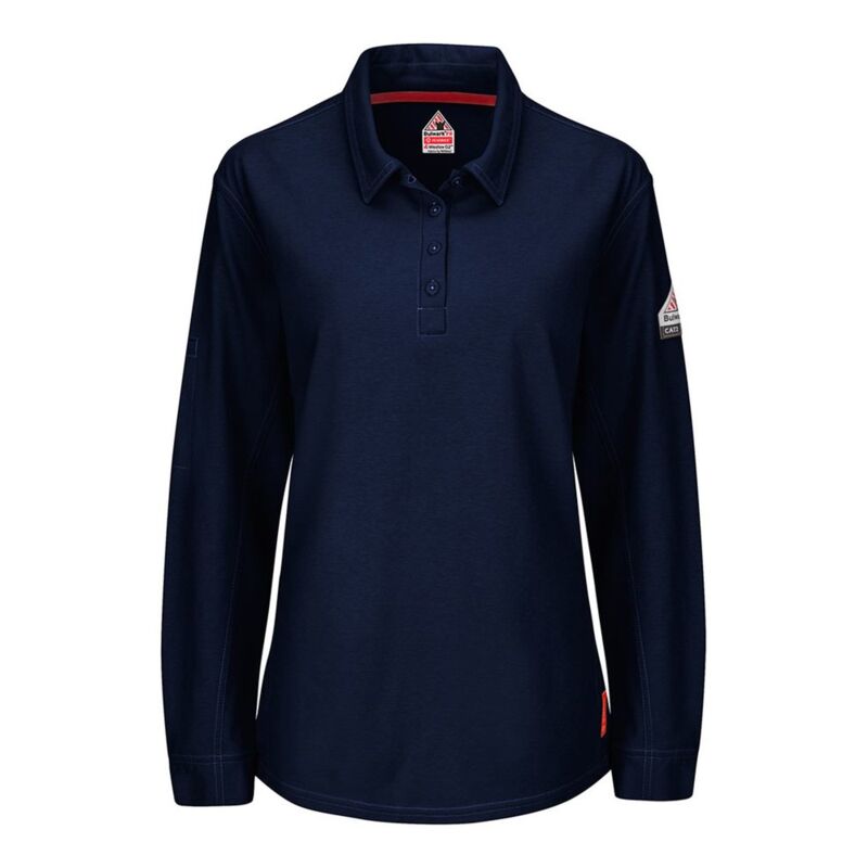 iQ Series® Women's Long Sleeve Polo with 4-Button Placket Thumbnail